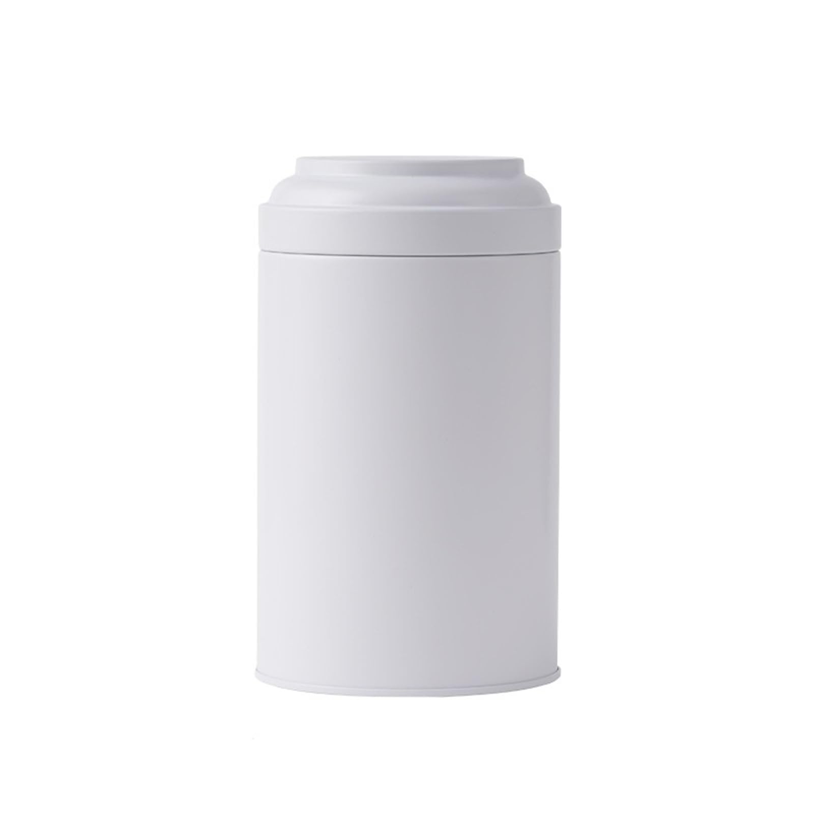 XIEHYA 2pcs Tea Box Tinplate Canister Kitchen Loose Leaf Storage Containers Candy Jar Tin Can For Tea(White)