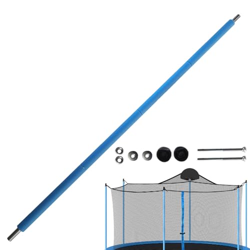 トランポリン交換用エンクロージャーポール、フォームスリーブ付きトランポリンポール | 高耐久継手交換部品、6~16フィートのラウンドフレーム用アクセサリー