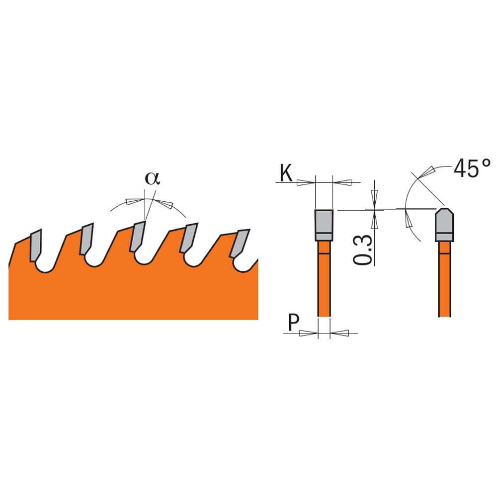 CMT 281.161.56H Sierra circular de diente trapezoidal negativo línea XTreme D 160mm B 20mm Z 56