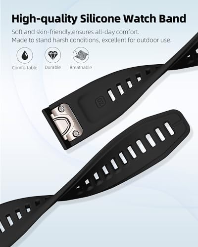 Correa de silicona 20mm para Garmin fenix miniatura 5