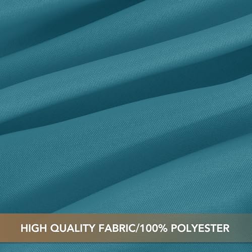Image of sancua Rectangle Tablecloths for 6 Foot Tables, 6 Pack - Washable Polyester Fabric Table Cloth for Wedding Party, Birthday, Banquet Reception, 54x108 Inch, Teal