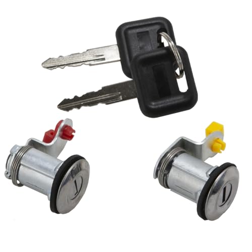 RLB-HILON Door Lock Cylinder Set Compatible with Nissan Navara D21 Hardbody Pickup 1986 to 1998 Year