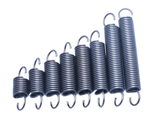 Wire Dia.0.8mm-1.2mm Length 20mm-324mm 65Mn Steel Springs Extension Spring (5,0.8 * 10 * 250mm)