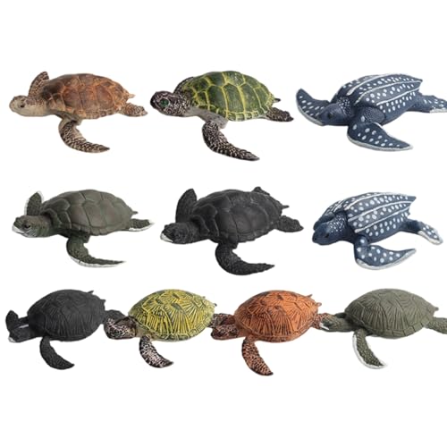 Figurines de tortues de mer réalistes jouet enfant et aquarium