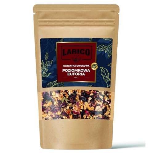 Larico Tea Natürlicher Loser Früchtetee Früchtchen Mix Wilde Erdbeere Euphorie 50 g/Hochwertiger Tee lose/Natürlicher Loser Tee