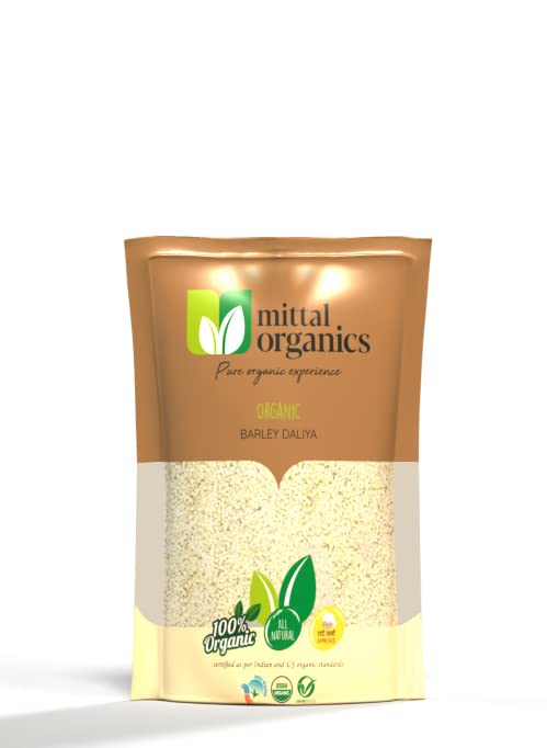 Mittal Organics - Organic Barley Dalia/Jau ka Daliya/Jau Dalia - 900 gm X 3 (Pack of 3) | Fiber Rich Daliya | 100% Natural & Vegan (B096QC52HJ) Amazon Price History, Amazon Price Tracker