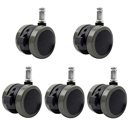 Preisvergleich Produktbild DLHXD Casters BüRostuhl Rollen Diameter 50mm Universal Super Leise Lenkrollen Mit Bremse Schützen Fü