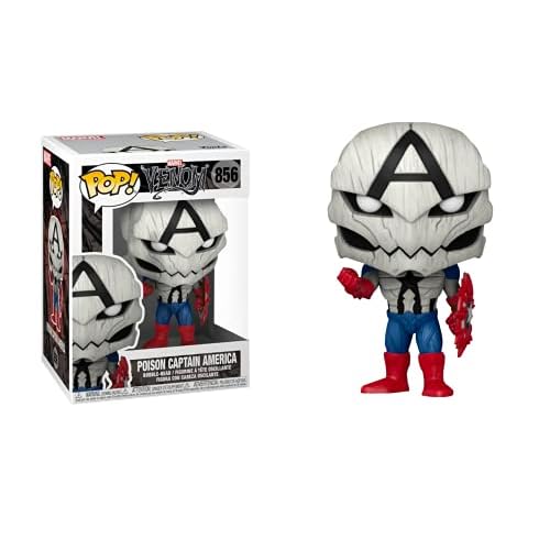 Funko Pop Marvel Venom Poison Captain America #856 - Special Edition - Funko Vinyl Figure