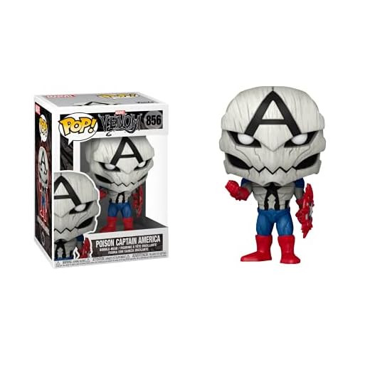 Funko Pop Marvel Venom Poison Captain America #856 - Special Edition - Funko Vinyl Figure