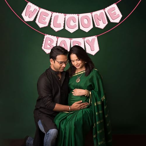Image of Wobbox Baby Shower Bunting Banner,Godh Bharai Caremony Banner, Baby Shower Decoration For a Memorable Celebration, Baby Shower Decorations Items-(FP1176)