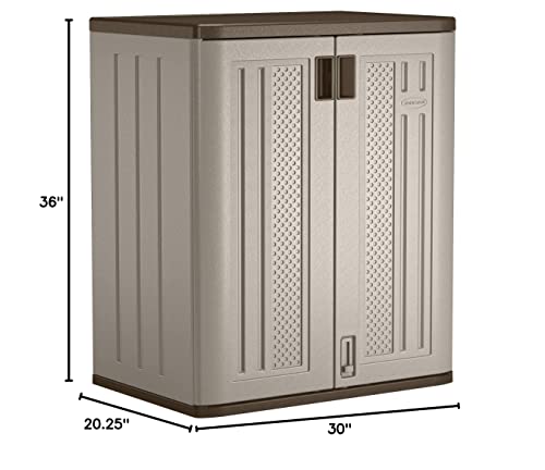 Suncast Resin Outdoor Garage Storage Cabinet #TOP24