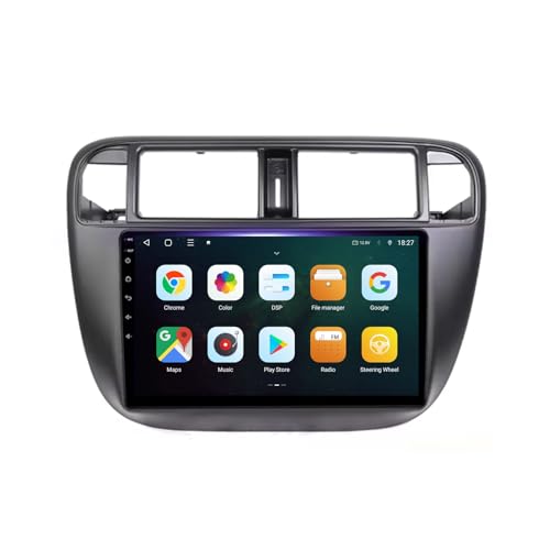 Android 13 2 DIN Car Radio Stereo para Honda Civic EJ EK EM 1995-2001 RHD 9 Pulgadas Autoradio con WiFi GPS Rear View Camera RDS FM BT DVR SWC Ventilador de refrigeración(2+32G)