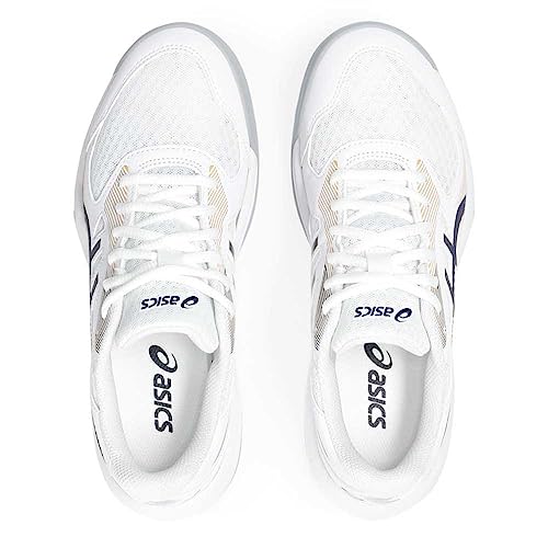 ASICS Asics Upcourt 5 Women's Volleyball Shoes, White/Pure Silver, 41.5 EU, White Peacoat, 42 EU