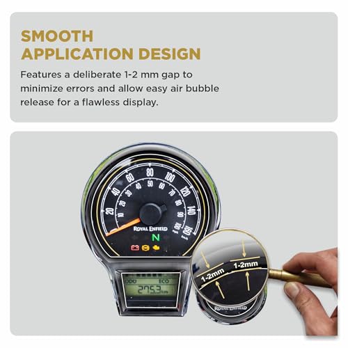 Image of Spartan Shield [2 PACK] Screen Protector For ROYAL ENFIELD GOAN CLASSIC 350 [with Tripper Navigation Screen] - 4 inch Instrument Cluster Guard | GoanClassic TFT Display Cluster Accessory 2024 [Not Tempered Glass]