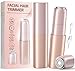 iFANZETECH Rasuradora Facial Mujer Afeitadora Facial: Mini Afeitadora Eléctrica, sin Dolor Elimina el Vello Cara, Labios, Barbilla, Mejillas, Frente, para Premaquillaje, USB-C Recargable, Regalo Mujer