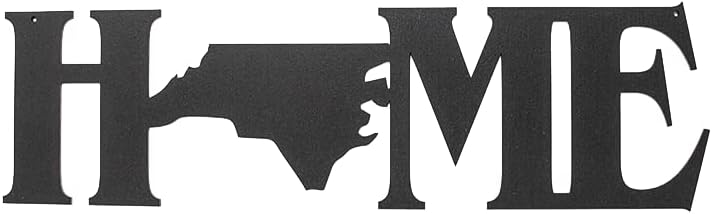 MEMORY MATS & WORD ART US States Decorative Wall Signs, Vacation & Destination Geographic Graphic Plaque (North Carolina Home)