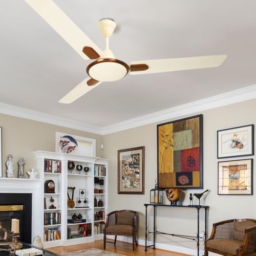 Image of Drumstone [𝟏𝟓 𝐘𝐄𝐀𝐑𝐒 𝐖𝐀𝐑𝐑𝐀𝐍𝐓𝐘 Ultra High-Speed Ceiling Fan with 3 Blades - Anti-Dust, Decorative Design, 100% Copper for Long-Lasting Comfort, Efficient Cooling, and Strong Airflow