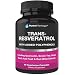 Resveratrol Supplement - Potent 1400mg Formula With Trans Resveratrol, Quercetin, Grape Seed, Green Tea, Acai and Red Wine Extract - 60 Veggie Capsules