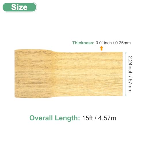 Image of M METERXITY 1-Roll Wood Grain Repair Tape, 2.24in x 15ft Textured Realistic Self-Adhesive Wood Floor Tape Contact Paper for Furniture /Floors /Home [Golden Camel Oak]