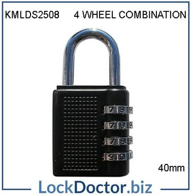 4 Wheel Combination Locker Padlock 2508