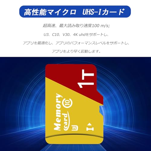 Lxuemlu メモリーカード UHS-I 高速転送 読み取り速度100M/S アプリケーション最適化 変換アダプター付きG-1TB の商品画像 5