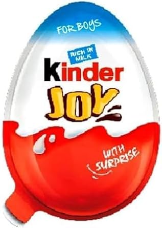 Surprise Chocolate JOY for BOY by Kinder Joy Delicious Tasty And Twisty Treat Gift Hamper For Birthday, Christmas pack of 12