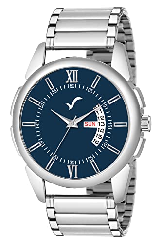 Image of WRIGHTRACK New Generation Analog Day Date Functioning /Working Stainless Steel Chain Watch for Men & Boys