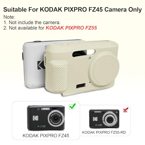 Funda silicona beige para cámara Kodak PIXPRO FZ45 miniatura 3