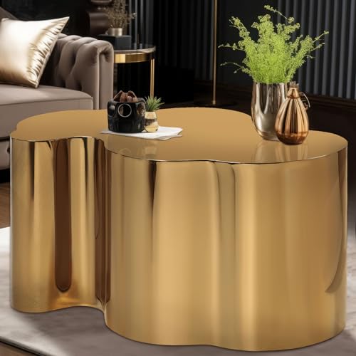 Menkxi HEN-MENKXI-92 Stainless Steel Cloud Coffee Table Modern Coffee Table Coffee Tables thumb #2