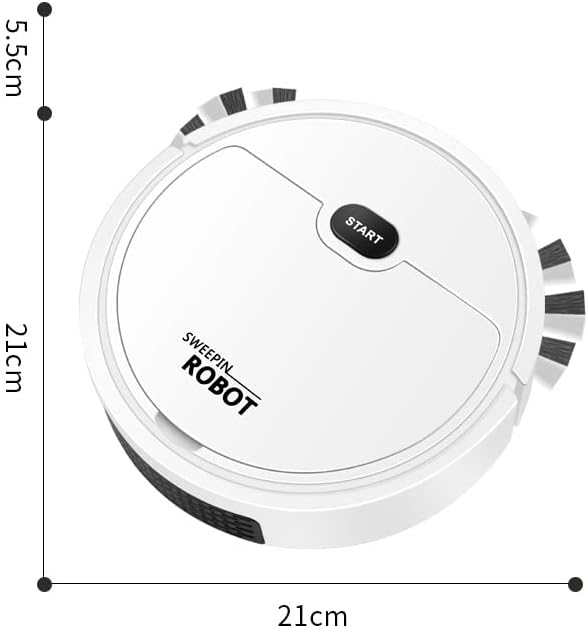 Miniatura 2 de Robot aspirador, USB inteligente 3 en 1, súper delgada, potente succión, silenciosa, aspiradora robótica de carga automática, limpia suelos duros a
