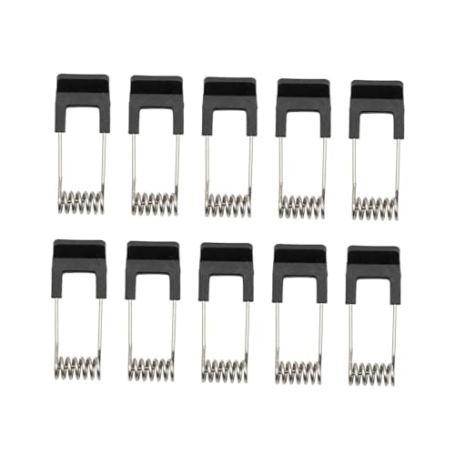 LOVIVER Lot de 10 Spots encastrés à LED avec Clip de Fixation à Ressort - Accessoires d'éclairage compacts et Professionnels, Noir
