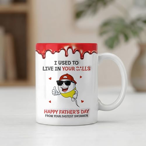 Taza divertida para Día del Padre de cerámica 11 oz miniatura 5
