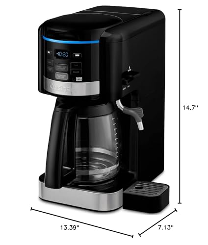 Cuisinart CHW-16 12-Cup Programmable Coffeemaker & Hot Water System New Black thumb #4