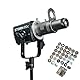 Optischer Mini-Snoot für Aputure Storm 80C COB-Licht, inklusive 33 Gobo-Filtern und transparentem PVC-Gobo-Album, magnetischer Dual-Gobo-Slot, einstellbarer Fokus, Aluminium-Konstruktion für kreative
