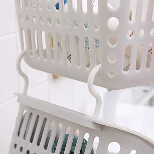 Bernese 3Pcs Plastic Hanging Shower Caddy Basket,Connecting Organizer Storage Basket,With Hook,For Bathroom Kitchen, Pantry, Bathroom, Dorm Room #TOP4