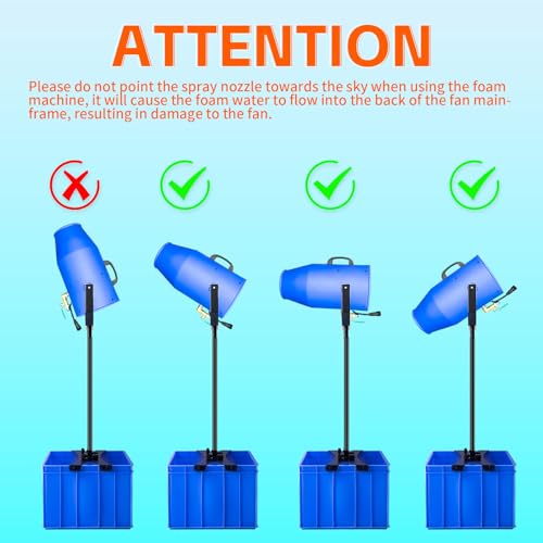 BIPOLARLIGHT Foam Machine for Party, Party Foam Machine with Water Tank, Foam Cannon for Garden, Pool, Indoor, Birthdays, Celebrations, and Backyard Events（Blue） by BIPOLARLIGHT - Image 4