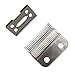 Ceramic Cutter blade 2-Hole Clipper ceramic Blade cutter with steel blade for Wahl clipper,Wahl 808 clipper. Wahl Senior cordless Clipper, Wahl Magic clipper (Black + Steel Blade). 