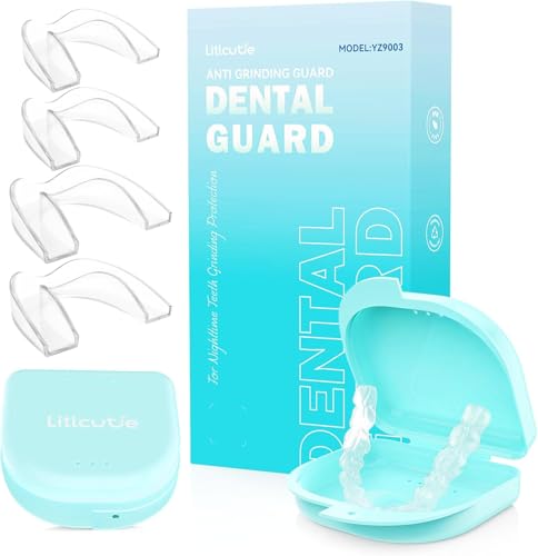 Mouth Guard for Clenching Teeth at Night,4 Pack Mouth Guard for Grinding Teeth at Night,Mouthguards for Grinding of Teeth for Women & Men,2-Size,Clear