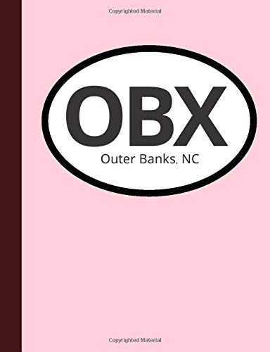Composition Notebook: OBX Outer Banks NC College Ruled Cute Notebook for School Teens Journal Diary Aesthetic Symbol