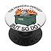 Funny Opossum Dumpster Fire Meme Design PopSockets Adhesive PopGrip