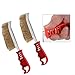 2PCS Stainless Steel Wire Brush Set for Rust Removal and Gap Cleaning, Featuring Non Slip Plastic Handle and Bristles Suitable for Industrial Cleaning