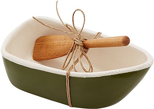 Mud Pie Row Boat Dip Cup Set, Green
