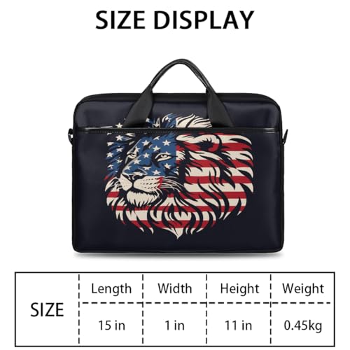 Bolsa para laptop con bandera americana 15 pulgadas miniatura 2
