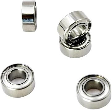 4/10pcs Hybrid Ceramic Bearing SMR105ZZ Stainless Steel MR105 ZZ 5x10x4mm 1050 5mm Inner Diameter Miniature Ball Bearing 10Pcs