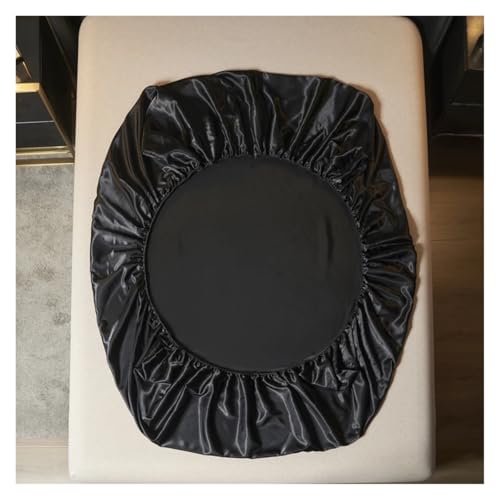 Drap-housse en satin de polyester SD-1s champagne King size avec bande élastique