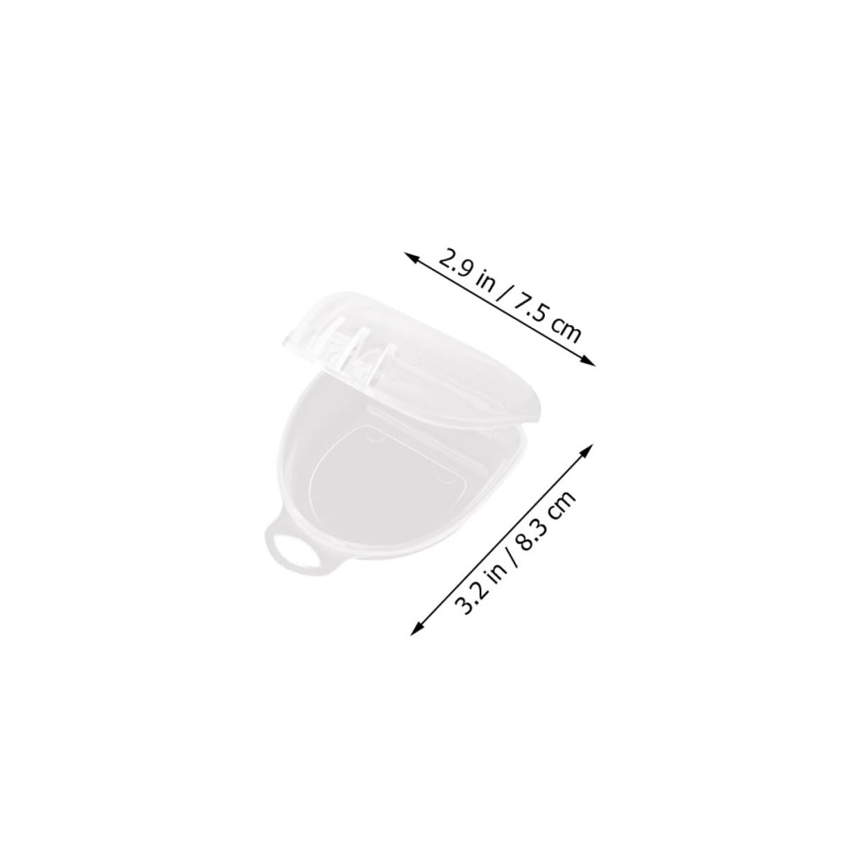 5pcs Lightweight Tooth Guard Storage Boxes with Lid, Compact Denture Organizing Cases for Sports and Boxing Mouth Guards