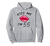 Photo Gallery 55th idea regalo di compleanno kiss me i m 55 years old felpa con cappuccio Photo Gallery 55th idea regalo di compleanno kiss me i m 55 years old felpa con cappuccio