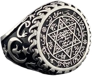 Seal Of Solomon Ring, Solomon Signet Ring, Star of David Ring, King Solomon Ring, 925k Sterling Handmade Silver Ring, Gift For Him