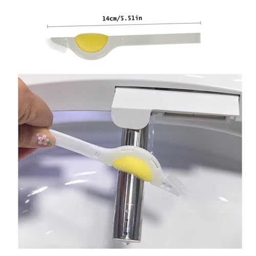 Image of 6 Pack Bidet Sprayer Cleaning Brush with Sponge Scrubber Bristles Smart Toilet Spraying Nozzle Brushes for Bidet Attachment Smart Bidet Toilet Seat Electronic Bidets Warm Water Air Dryer Tube