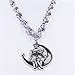 YUANBOO Mode Horreur Gothpunk Acier Inoxydable Lune Jumeaux Chaises Chauve-chaîne Collier Femme Argent Couleur Bijoux Collier Lune